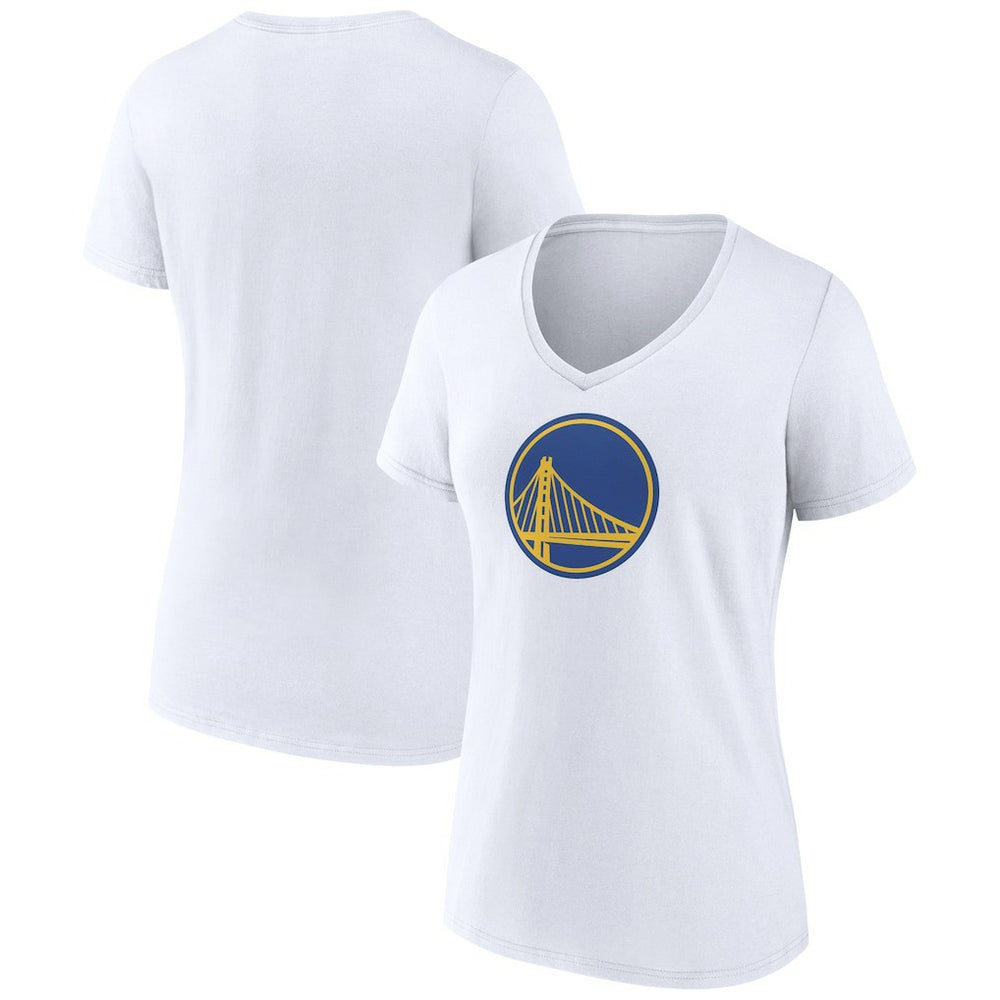 Golden State Warriors Women's Alternate Logo V-Neck T-Shirt White - NBA