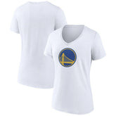 Golden State Warriors Women's Alternate Logo V-Neck T-Shirt White - NBA