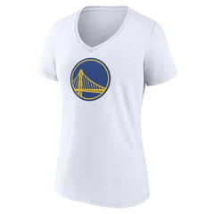 Golden State Warriors Women's Alternate Logo V-Neck T-Shirt White - NBA