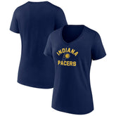 Indiana Pacers Women's Overtime V-Neck T-Shirt Navy - NBA