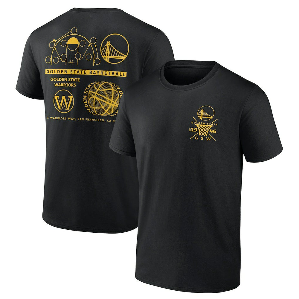 Golden State Warriors Street Collective T-Shirt Black - NBA
