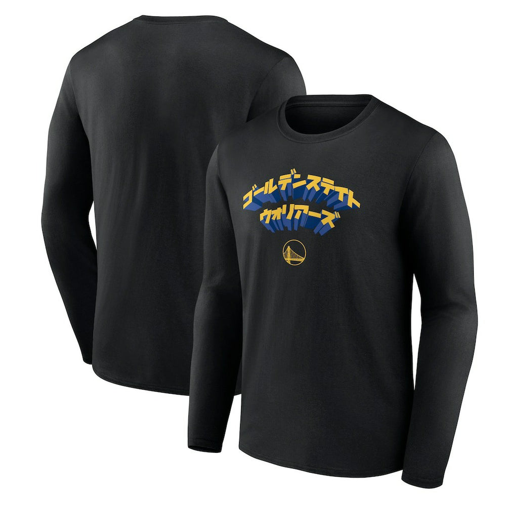 Golden State Warriors Japanese Heritage Long Sleeve T-Shirt Black - NBA