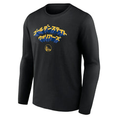 Golden State Warriors Japanese Heritage Long Sleeve T-Shirt Black - NBA