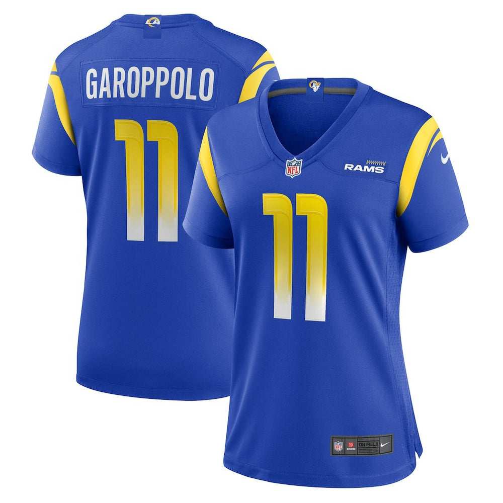 Jimmy Garoppolo Los Angeles Rams Women's Team Game Jersey Royal | Nike for Sale