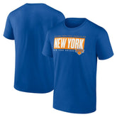 New York Knicks Blocked Out T-Shirt Blue - NBA
