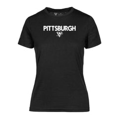 Pittsburgh Penguins Levelwear Women's Maddox City Capsule T-Shirt - Black - NHL