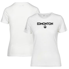 Edmonton Oilers Levelwear Women's Maddox City Capsule T-Shirt - White - NHL