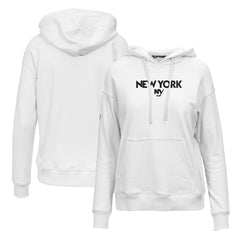 New York Islanders Levelwear Women's Adorn City Capsule Pullover Hoodie - White - NHL