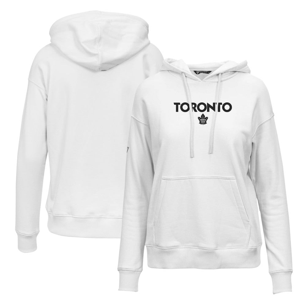 Toronto Maple Leafs Levelwear Women's Adorn City Capsule Pullover Hoodie - White - NHL