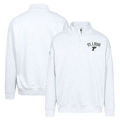 St. Louis Blues Levelwear Murray City Capsule Quarter-Zip Sweatshirt - White - NHL
