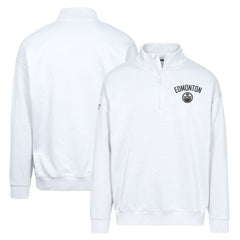 Edmonton Oilers Levelwear Murray City Capsule Quarter-Zip Sweatshirt - White - NHL