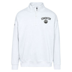 Edmonton Oilers Levelwear Murray City Capsule Quarter-Zip Sweatshirt - White - NHL
