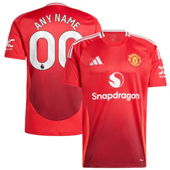 Manchester United 2024/25 Home Replica Custom Jersey Red | Adidas Sale