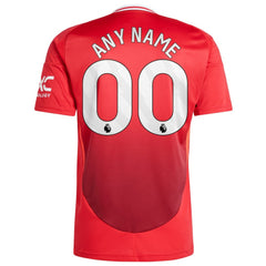 Manchester United 2024/25 Home Replica Custom Jersey Red | Adidas Sale