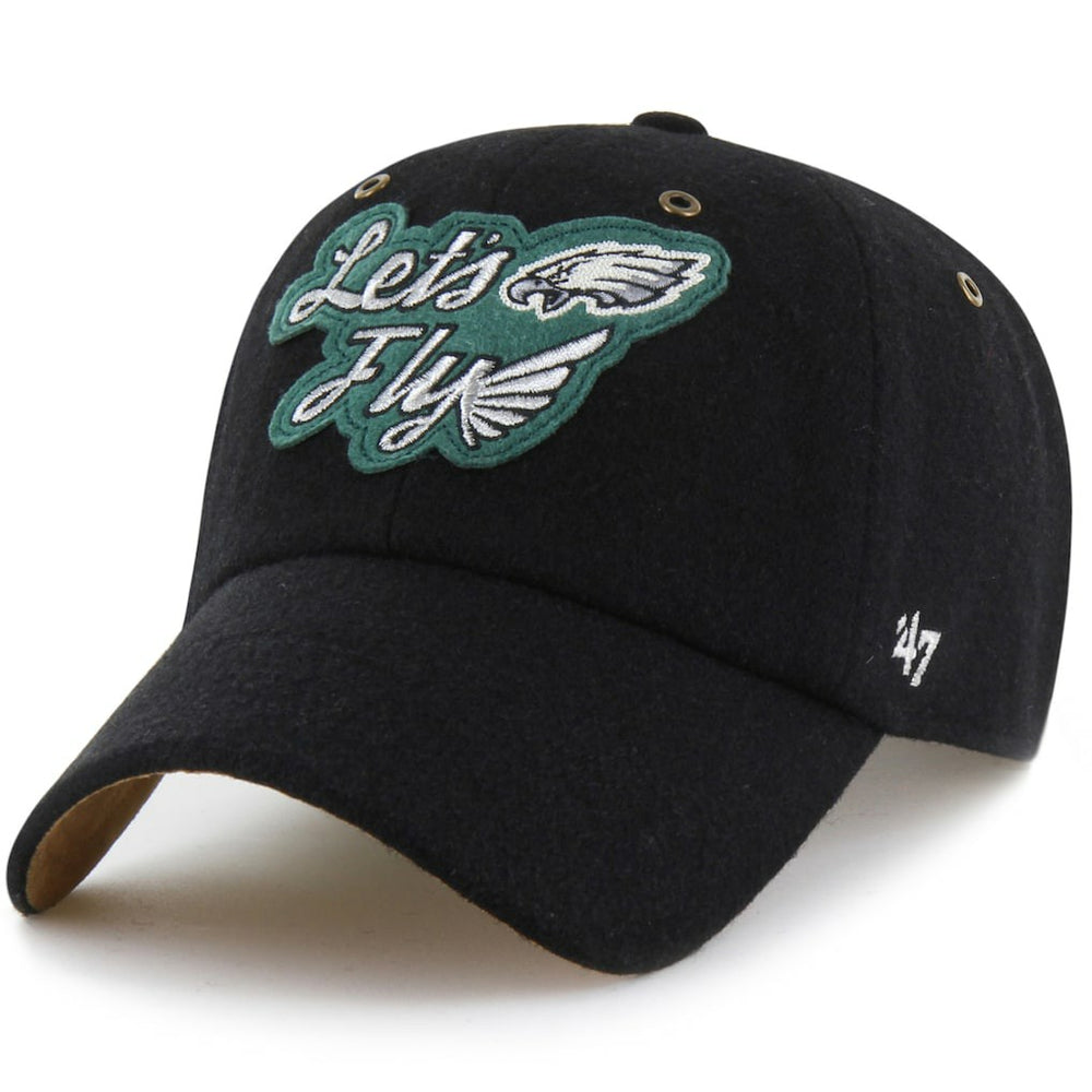 Philadelphia Eagles Stoney Clover Lane x '47 Unisex Field Goal Clean Up Adjustable Hat Black | 47 brand