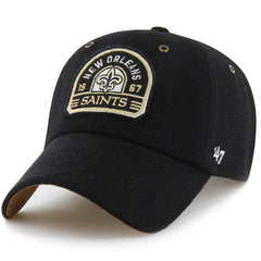 New Orleans Saints Stoney Clover Lane x '47 Unisex Field Goal Clean Up Adjustable Hat Black | 47 brand