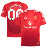 Manchester United Youth 2024/25 Home Replica Custom Jersey Red | Adidas cheap