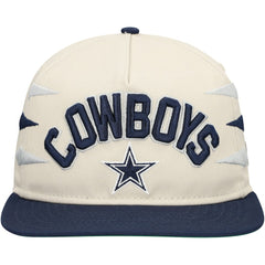 Dallas Cowboys New Era Athletic Golfer Adjustable Hat Stone/Navy | NFL
