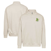 Athletics Levelwear Murray Core Logo Quarter-Zip Pullover Top - MLB