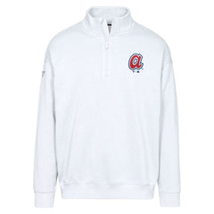 Atlanta Braves Levelwear Murray Core Logo Quarter-Zip Pullover Top - MLB