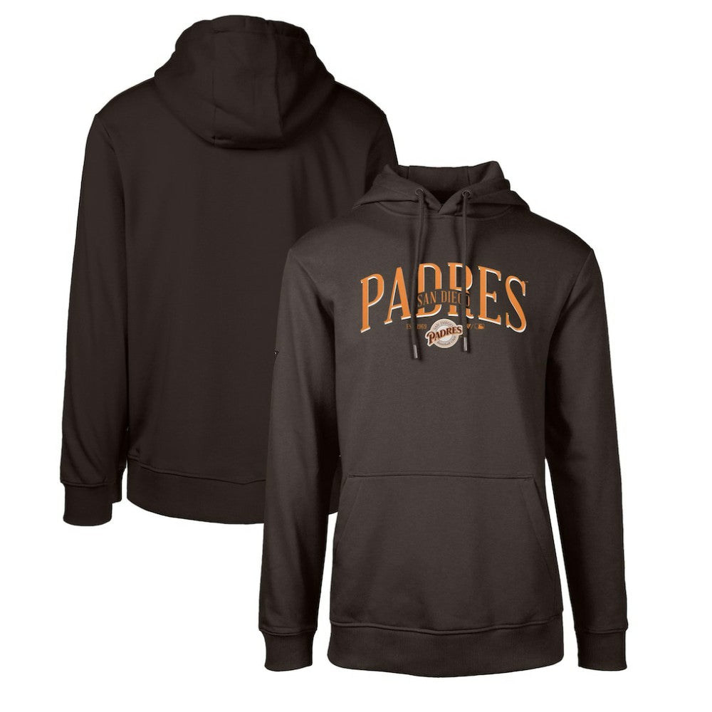San Diego Padres Levelwear Cooperstown Collection Podium Retro Spellout Pullover Hoodie - MLB
