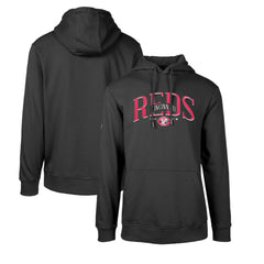Cincinnati Reds Levelwear Cooperstown Collection Podium Retro Spellout Pullover Hoodie - MLB
