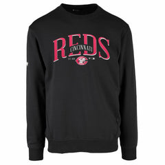 Cincinnati Reds Levelwear Zane Cooperstown Collection Retro Spellout Pullover Sweatshirt - MLB