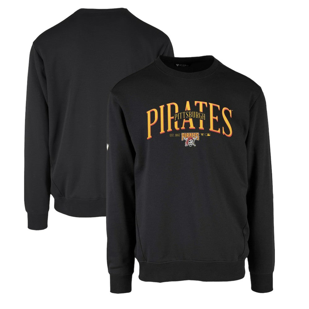 Pittsburgh Pirates Levelwear Zane Cooperstown Collection Retro Spellout Pullover Sweatshirt - MLB