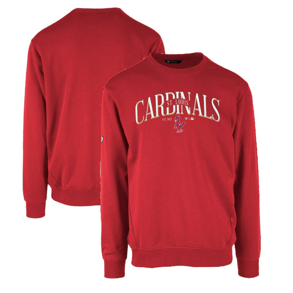St. Louis Cardinals Levelwear Zane Cooperstown Collection Retro Spellout Pullover Sweatshirt - MLB