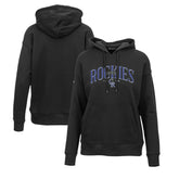 Colorado Rockies Levelwear Women's Adorn Cooperstown Collection Retro Spellout Pullover Hoodie - MLB