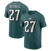Quinyon Mitchell Philadelphia Eagles Name & Number T-Shirt Green | Nike for Sale