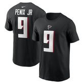 Michael Penix Jr. Atlanta Falcons Name & Number T-Shirt Black | Nike for Sale