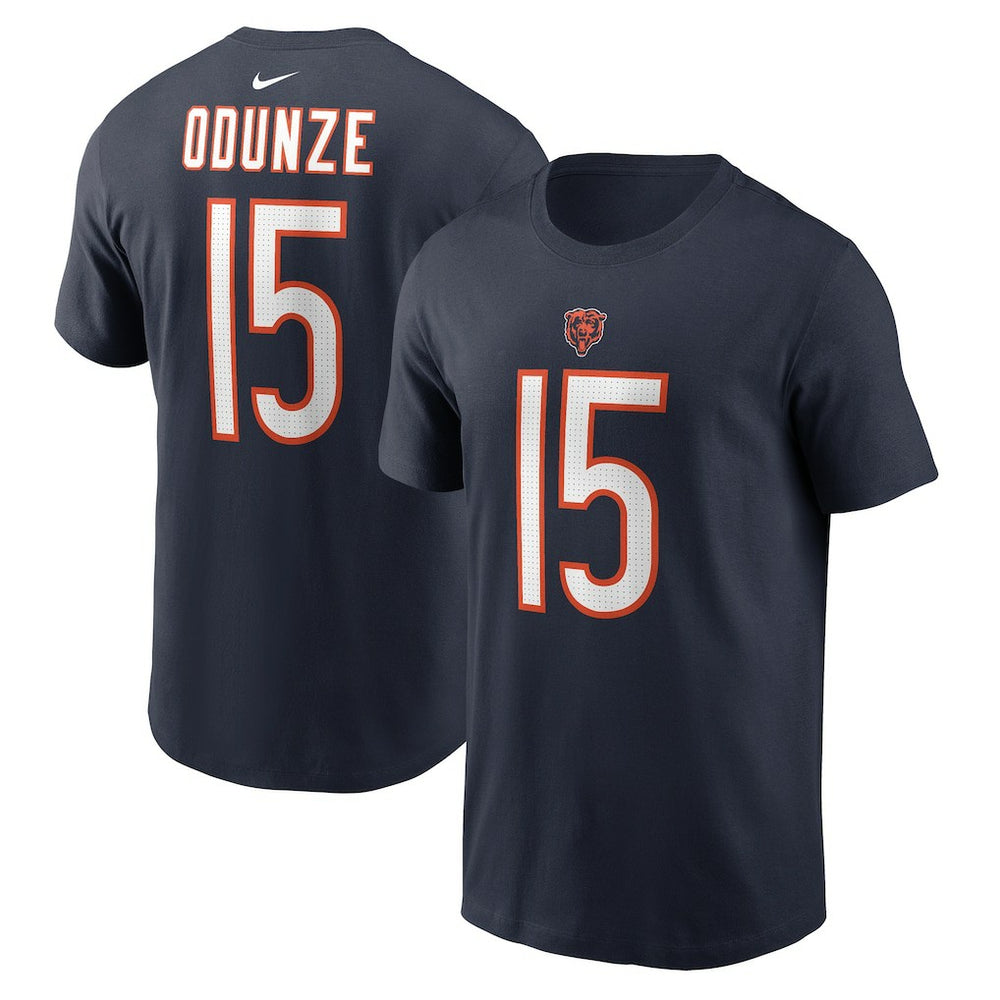 Rome Odunze Chicago Bears Name & Number T-Shirt Navy | Nike for Sale