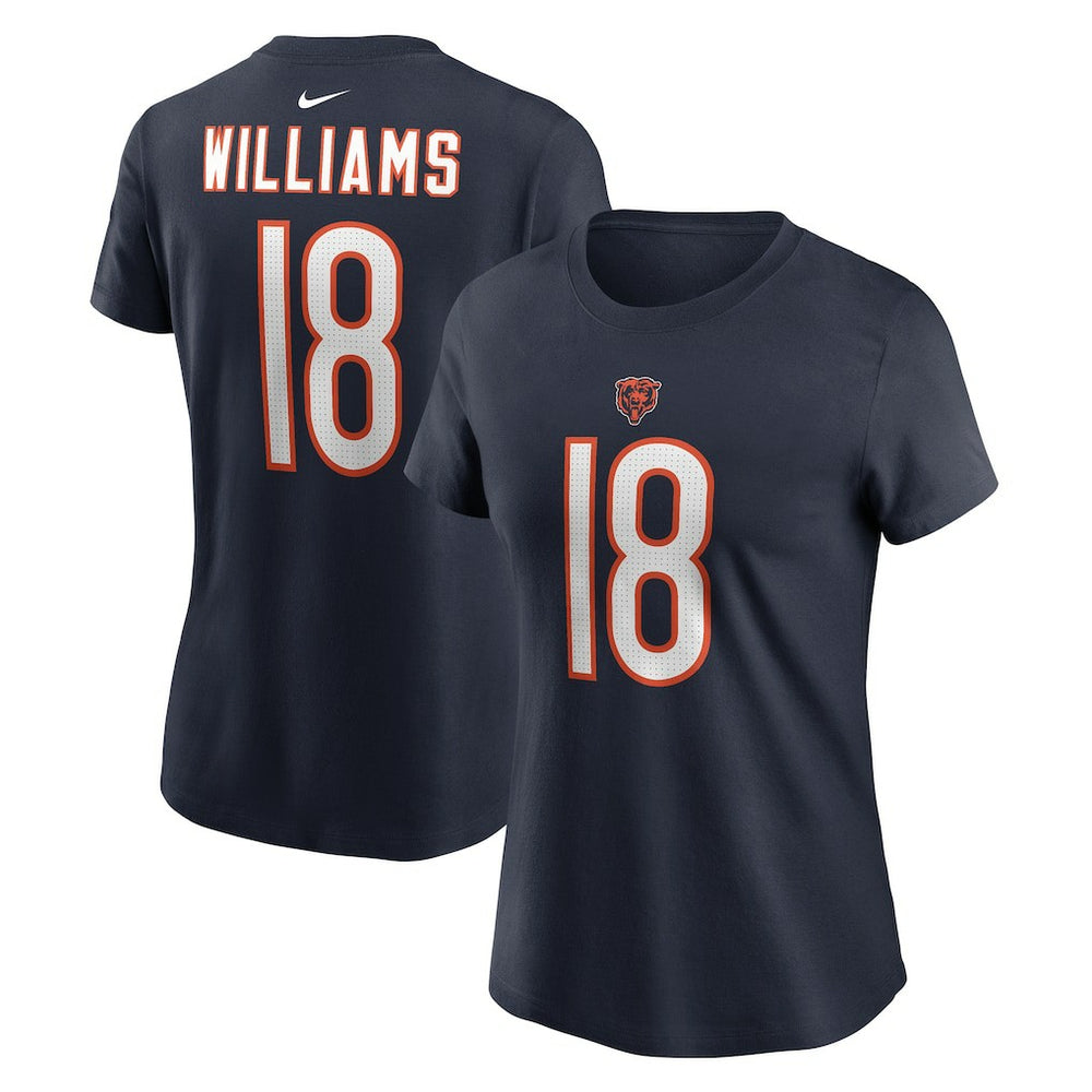 Caleb Williams Chicago Bears Women's Name & Number T-Shirt Navy | Nike for Sale