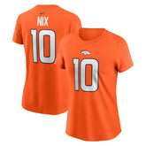 Bo Nix Denver Broncos Women's Name & Number T-Shirt Orange | Nike for Sale