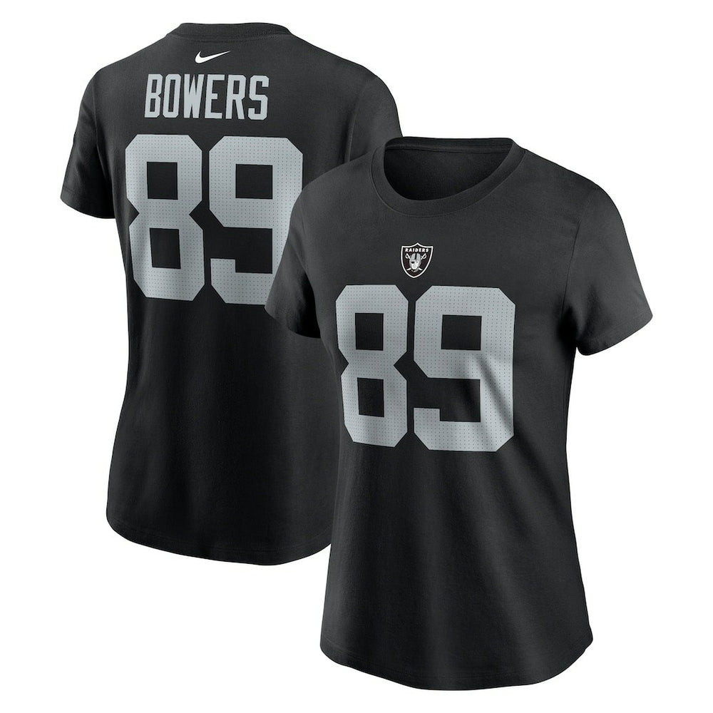 Brock Bowers Las Vegas Raiders Women's Player Name & Number T-Shirt Black | Nike for Sale