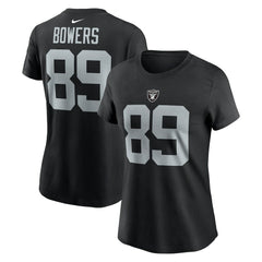 Brock Bowers Las Vegas Raiders Women's Player Name & Number T-Shirt Black | Nike for Sale