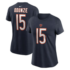 Rome Odunze Chicago Bears Women's Name & Number T-Shirt Navy | Nike for Sale