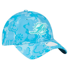 Miami Dolphins New Era Women's Trippy 9TWENTY Adjustable Hat Aqua | NFL