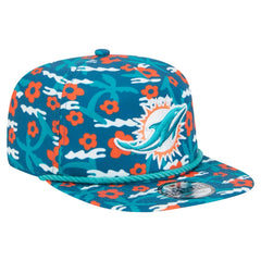 Miami Dolphins New Era Wakey Wakey Golfer Snapback Hat Aqua | NFL