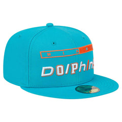 Miami Dolphins New Era Ransom 59FIFTY Fitted Hat Aqua | NFL