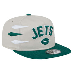 New York Jets New Era Athletic Golfer Snapback Hat Stone/Green | NFL