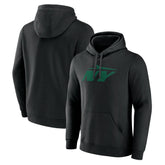 New York Jets Secondary Logo Pullover Hoodie Black | NFL