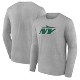 New York Jets Secondary Logo Long Sleeve T-Shirt Gray | NFL