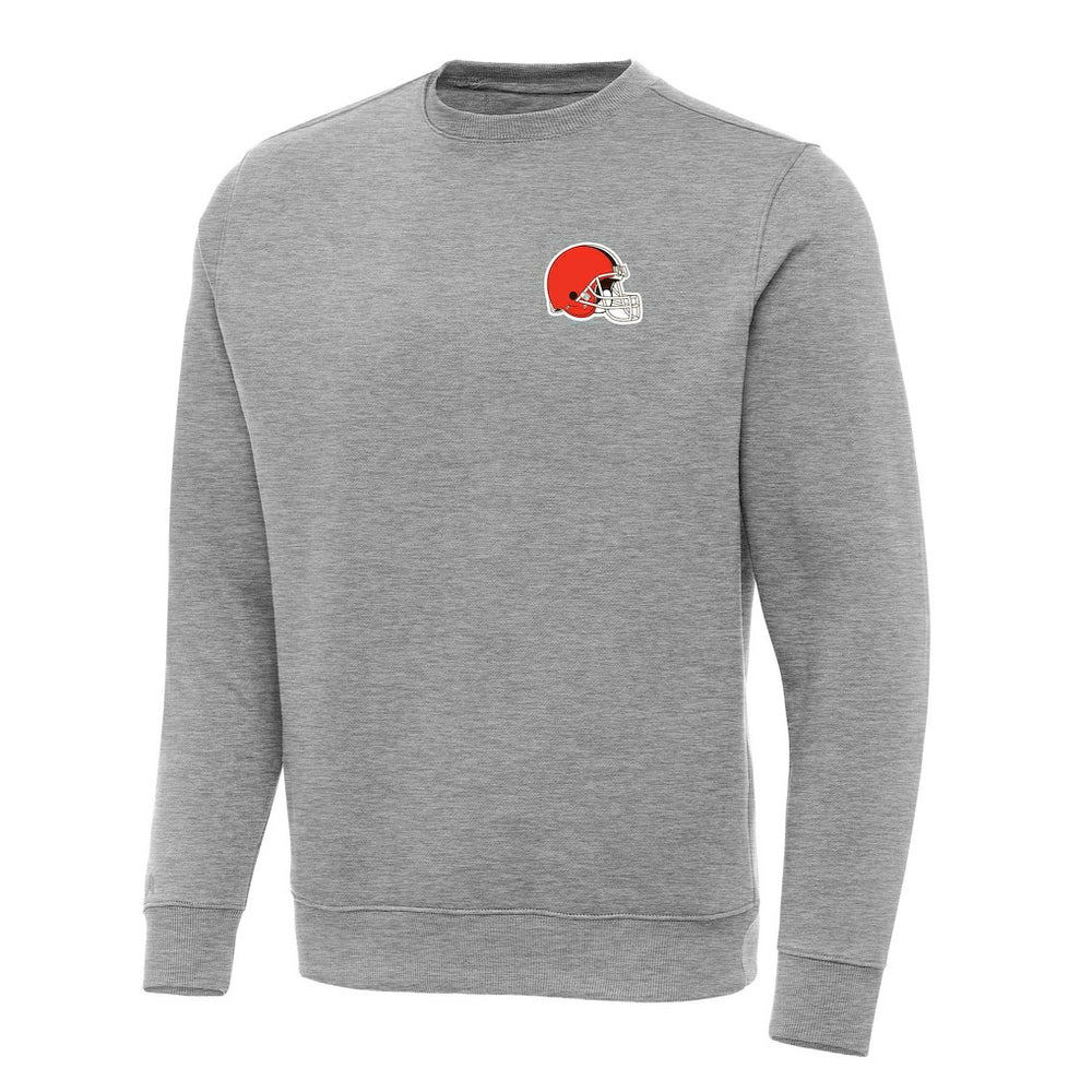 Cleveland Browns Antigua Victory Pullover Sweatshirt Heather Gray | NFL