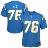 Joe Alt Los Angeles Chargers Youth Game Jersey Powder Blue | Nike for Sale