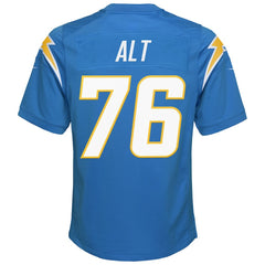 Joe Alt Los Angeles Chargers Youth Game Jersey Powder Blue | Nike for Sale