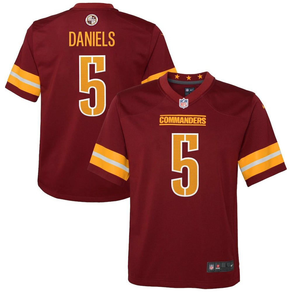 Jayden Daniels Washington Commanders Youth Game Jersey Burgundy | Nike for Sale
