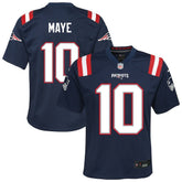 Drake Maye New England Patriots Youth Game Jersey Navy | Nike for Sale