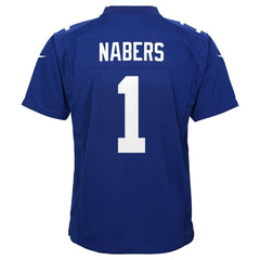 Malik Nabers New York Giants Youth Game Jersey Royal | Nike for Sale